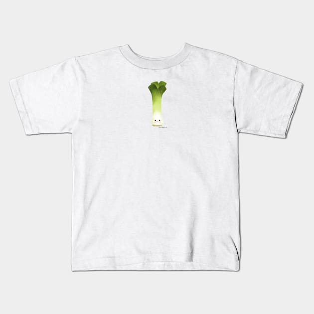 Leek Kids T-Shirt by julianamotzko